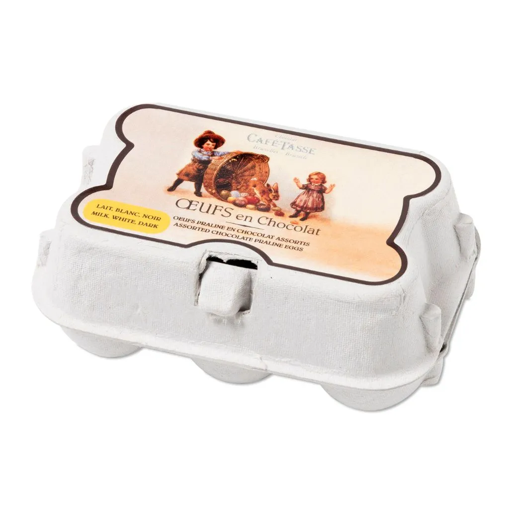 Boîte de 6 œufs assortis - Café Tasse